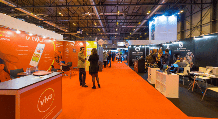 A tradeshow equipped with event technology