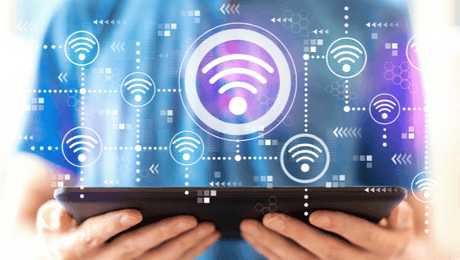 An iPad with event WiFi